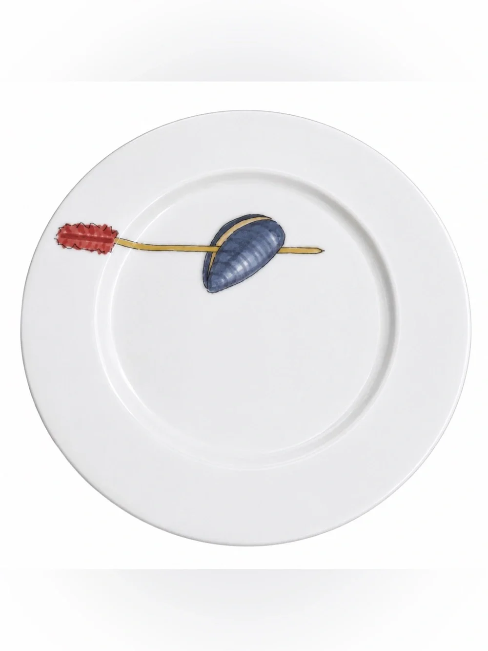Nancy Green Crate & Barrel Tidbits Plates Set of 5 Appetizer Sushi Seafood 6.5”